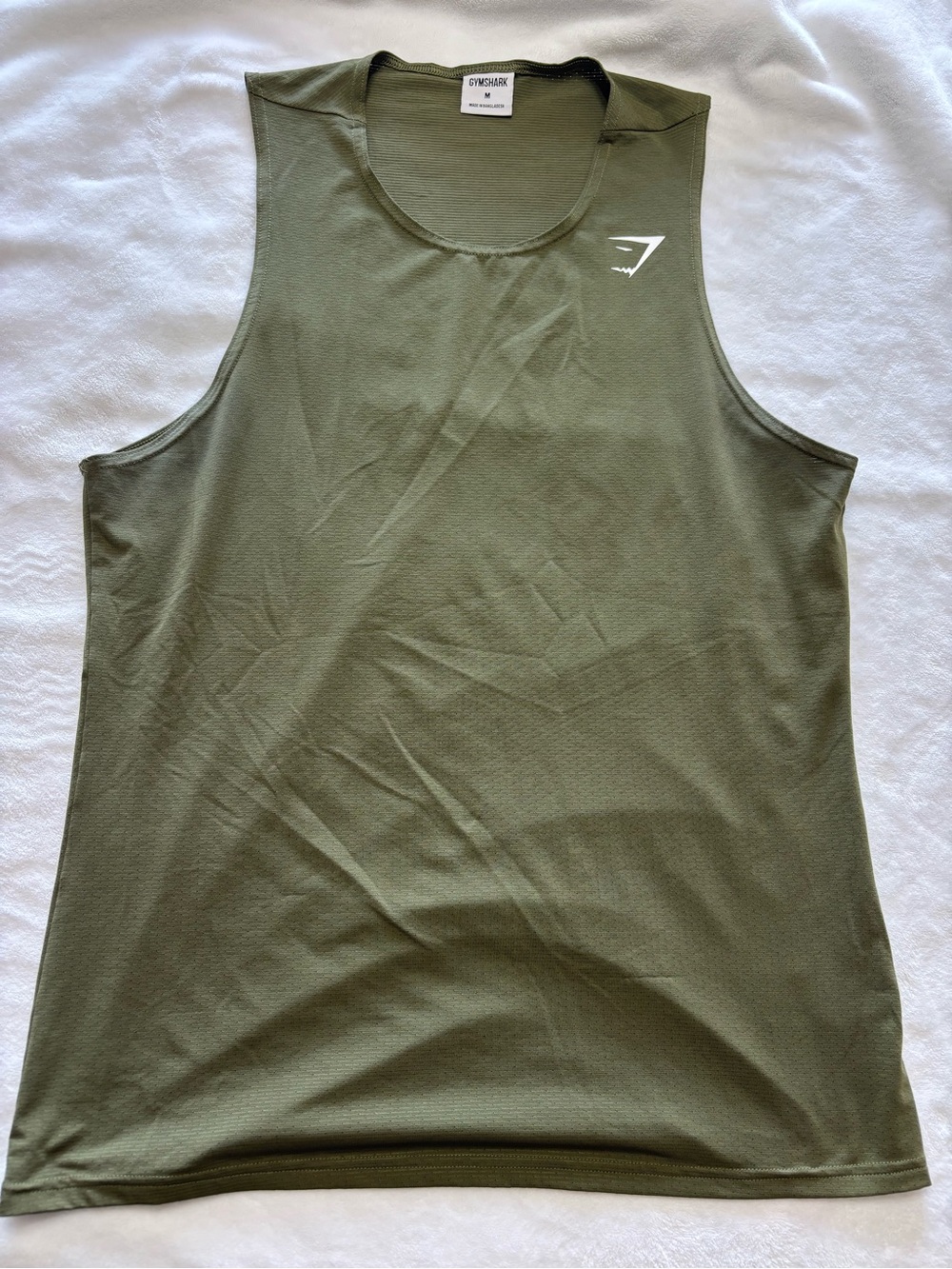 Gymshark Olive Green Women's Muscle Tank Top
